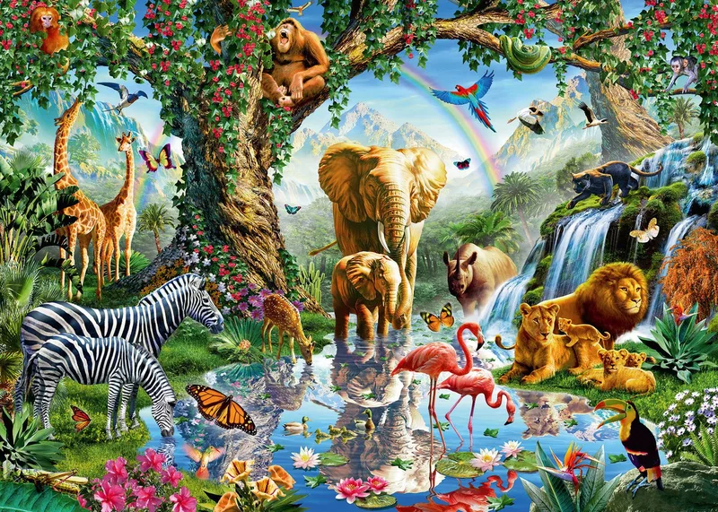 Avonturen in de Jungle - Legpuzzel - 1000 stukjes - puzzel voor volwassenen from Ravensburger, Multicolour edition – box 2 of 2