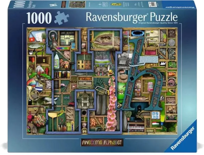 Awesome Alphabet H - 1000 stukjes - Puzzel von Ravensburger – Schachtel