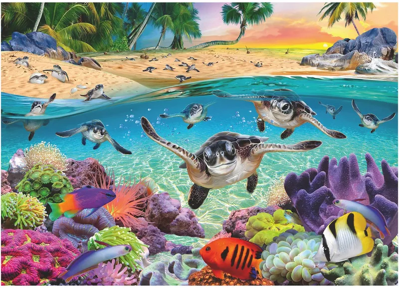 Baby zeeschildpadden (500 extra groot) van Ravensburger – doos 2 van 2
