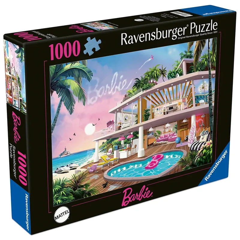 Barbie legpuzzel 1000 stukjes - kleurrijke puzzel voor volwassenen. von Ravensburger, Ausgabe Mehrfarbig – Schachtel 3 von 3