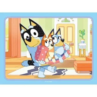 Bluey 4 in 1 Puzzel | 4 Kinderpuzzels van 12, 16, 20 & 24 Stukjes | Vanaf 3 Jaar de Ravensburger, édition Multicolore – boîte 2 sur 5