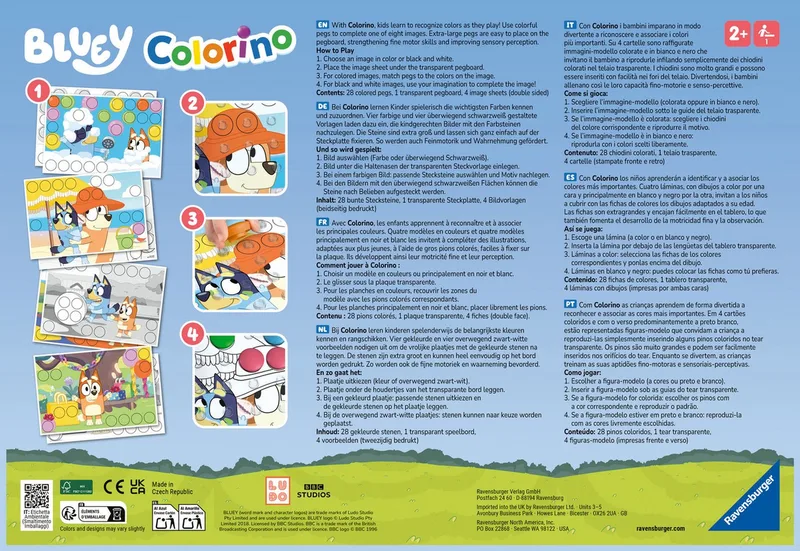 Bluey Colorino from Ravensburger, Multicolour edition – box 2 of 3