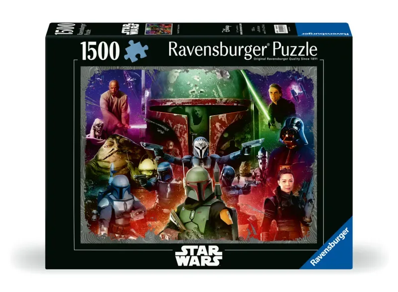Boba Fett puzzel 1500pcs von Ravensburger, Ausgabe Mehrfarbig – Schachtel 2 von 2