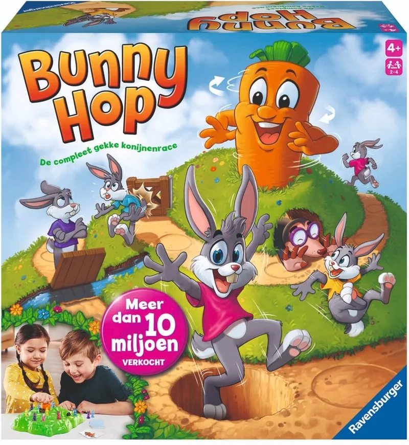 Bunny Hop | Kinderspel voor 2-4 Spelers | Vanaf 4 Jaar fra Ravensburger – æske