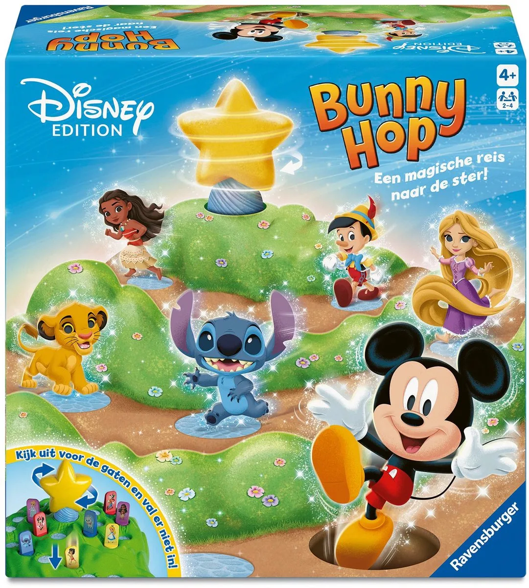 Bunny Hop - Mickey Mouse versie - NL/FR van Ravensburger – doos