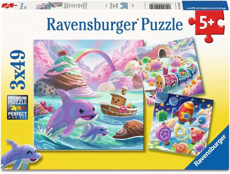 Candy Coastline Puzzel - Kinderpuzzel 49 Stukjes - Vanaf 5 Jaar from Ravensburger, Multicolour edition – box