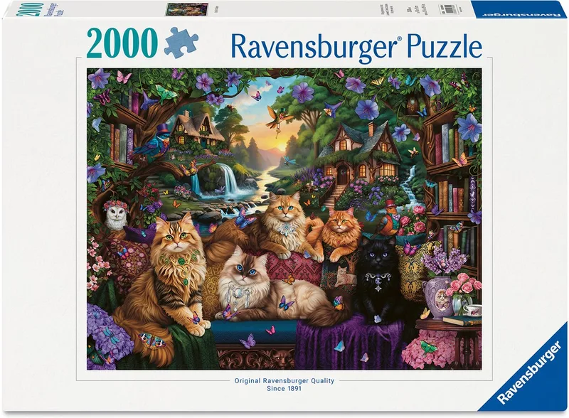 Cat Tail Cottage legpuzzel - 2000 stukjes from Ravensburger, Multicolour edition – box