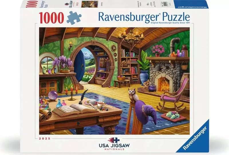 Charmed Cottage - USA Jigsaw Nationals - puzzel van 1000 stukjes from Ravensburger, Multi-coloured edition – box