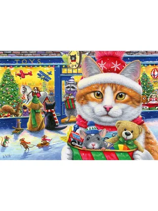 Christmas Kitties 2x24p fra Ravensburger – æske 1 af 2