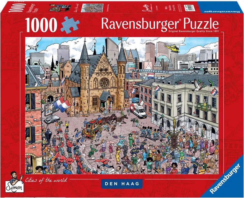 Cities of the World: Den Haag – Legpuzzel – 1000 Stukjes från Ravensburger, utgåva Flerfärgad – kartong