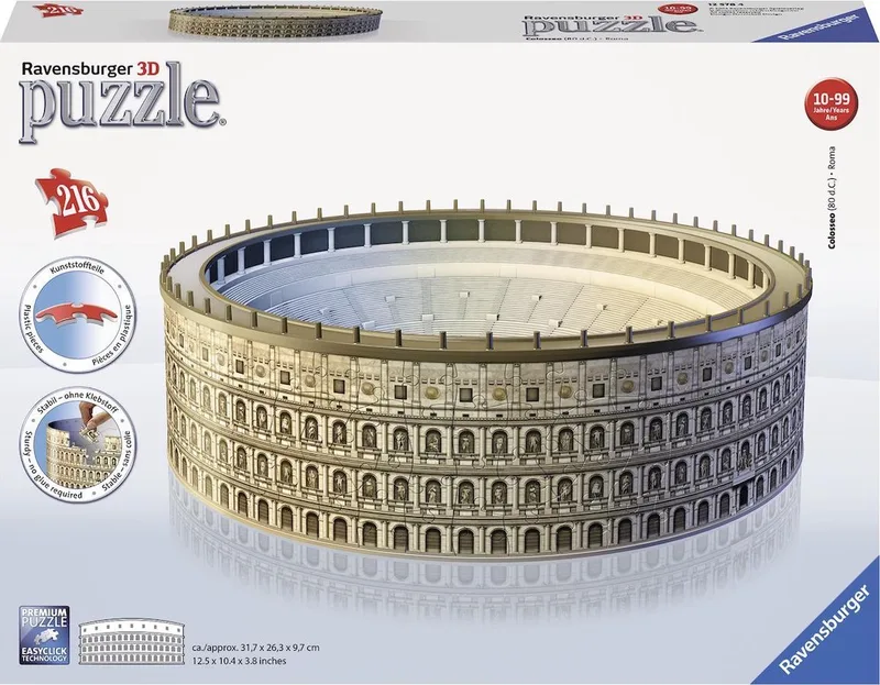 Colosseum - 3D Puzzel gebouw van 216 stukjes from Ravensburger, Multicolour edition – box