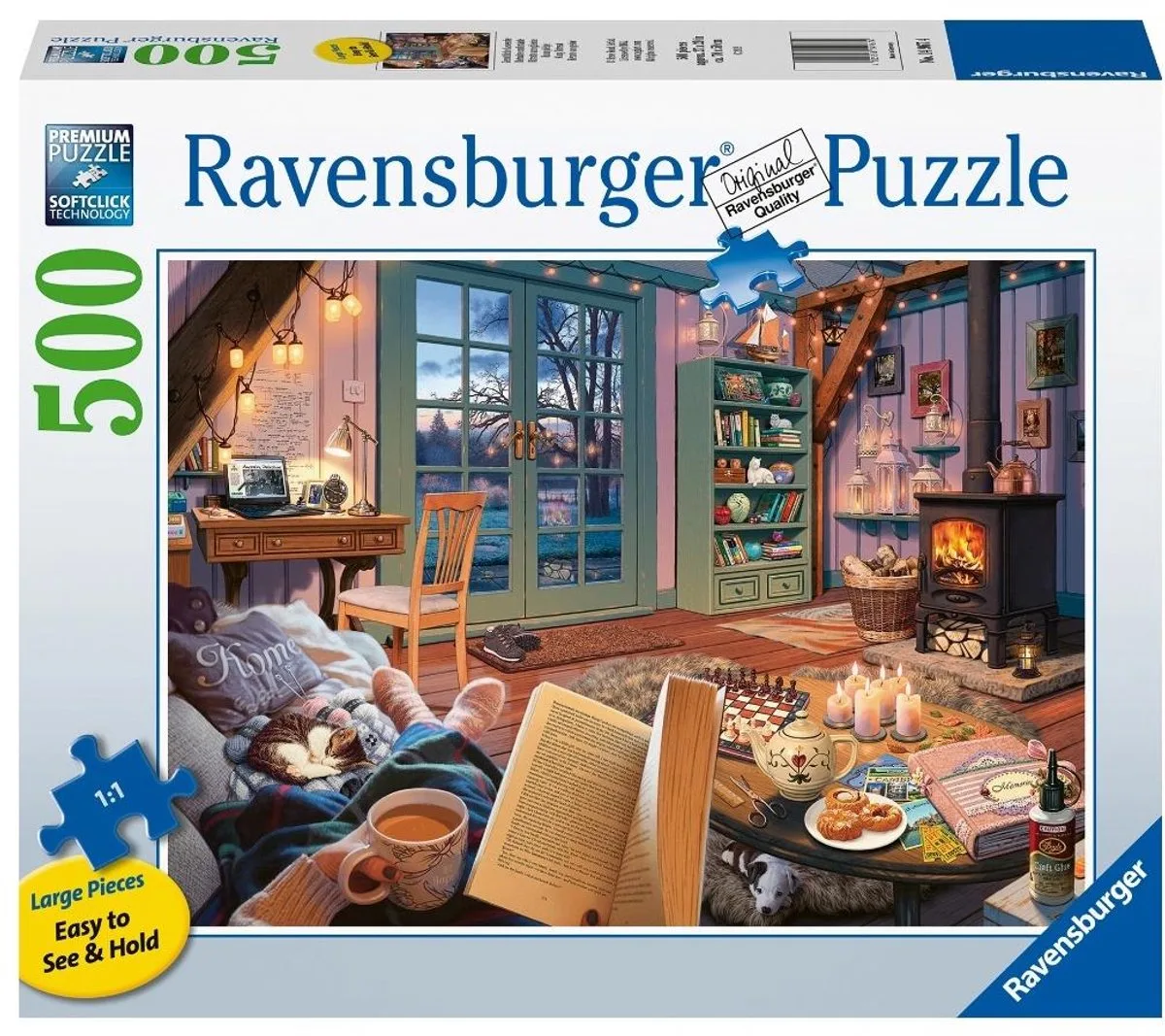 Cozy Retreat Legpuzzel 500 stuk(s) Vakantie van Ravensburger, editie Multi-coloured – doos