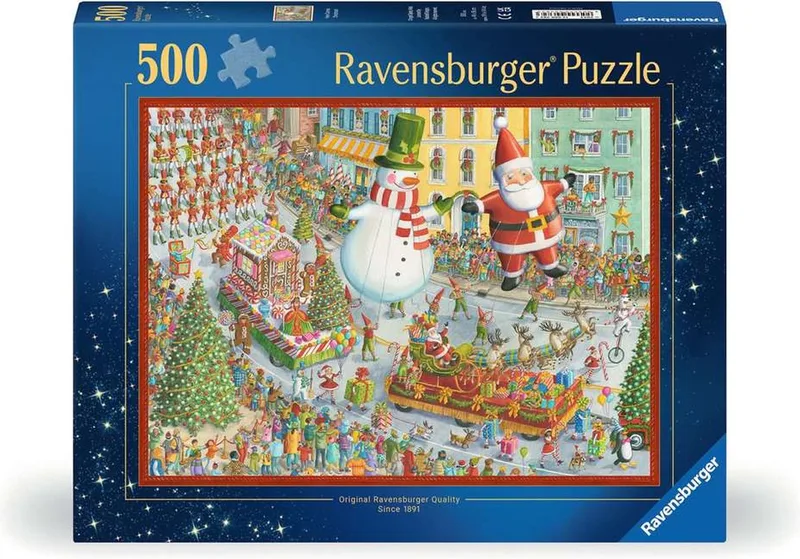 Daar Komt Kerstmis - Kerstparade Legpuzzel - 500 stukjes from Ravensburger, Multicolour edition – box