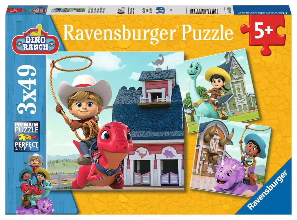 Dino Ranch 3 in 1 (3 x 49 Stukjes) from Ravensburger – box