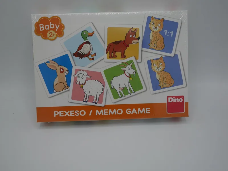 Dino Toys Memo spel met dieren kaarten. fra Ravensburger, Multi-udgave – æske