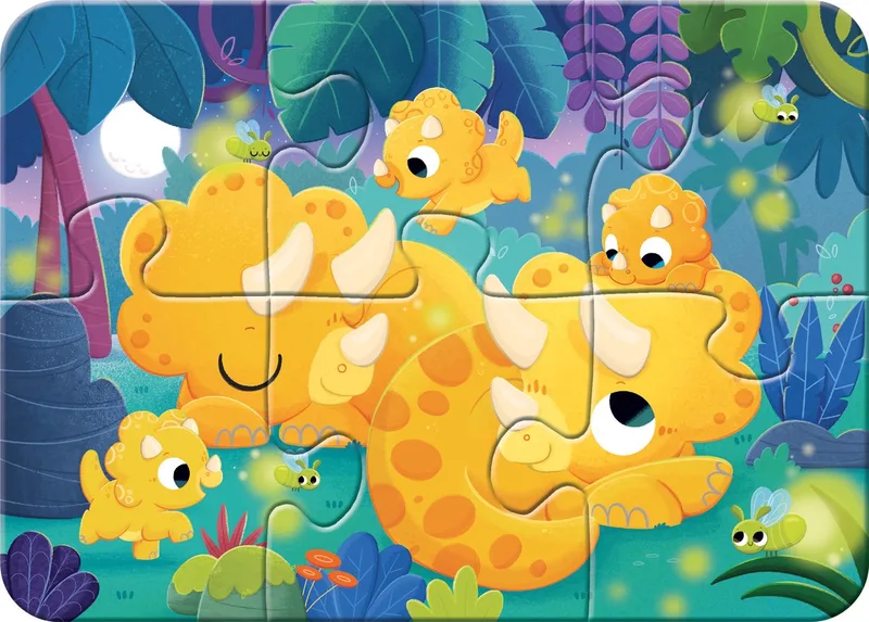 Dino Vrienden – Kinderpuzzel – 2, 4, 6 en 8 Stukjes de Ravensburger, édition Meerkleurig – boîte