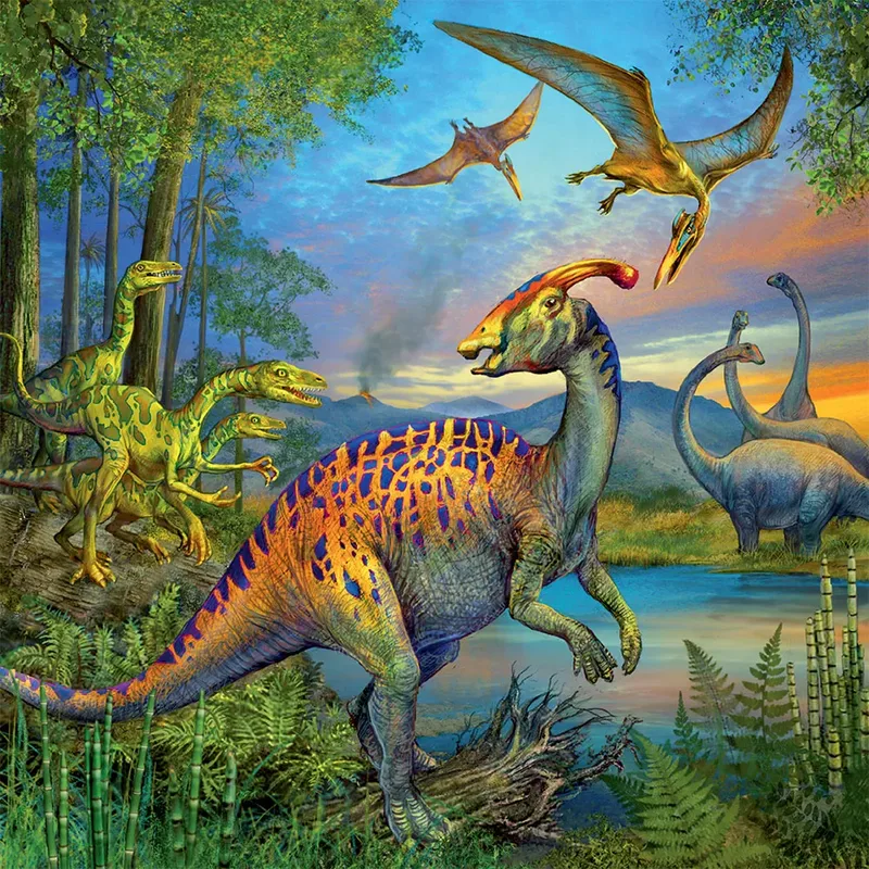 Dinosauriërs Puzzelset | 3 x 49 Stukjes van Ravensburger, editie Meerkleurig – doos 3 van 4