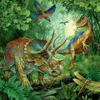 Dinosauriërs Puzzelset | 3 x 49 Stukjes van Ravensburger, editie Meerkleurig – doos 4 van 4