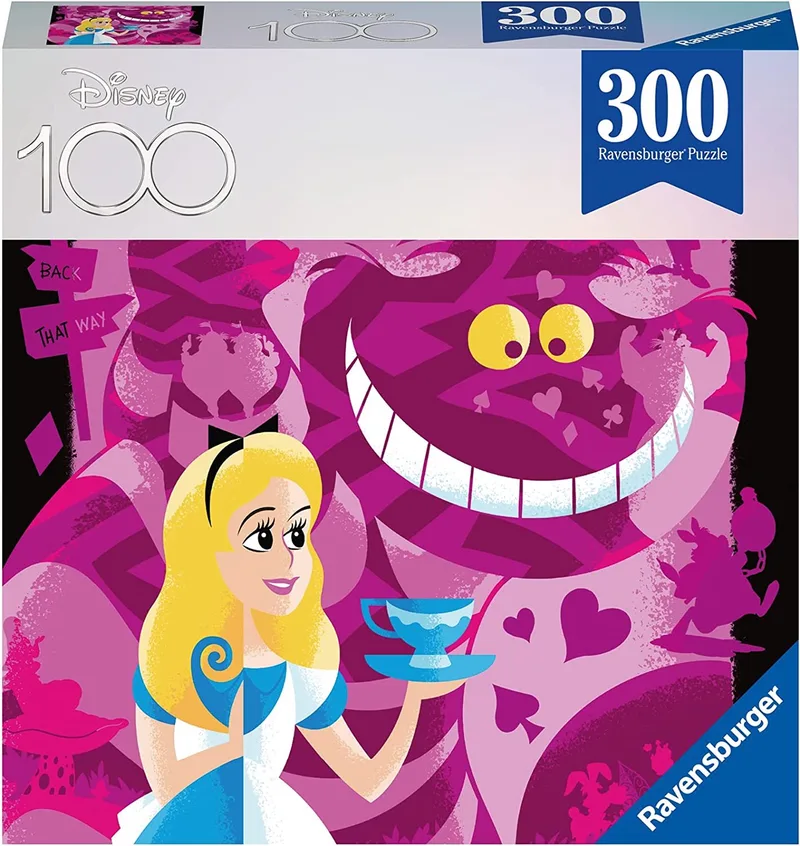 Disney 100: Alice in Wonderland Puzzel - 300 Stukjes from Ravensburger, Multicolours edition – box