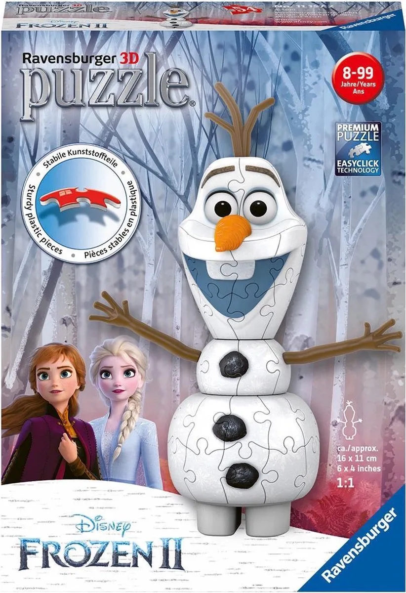 Disney Frozen 2 - 3D Puzzel - 54 stukjes från Ravensburger – kartong