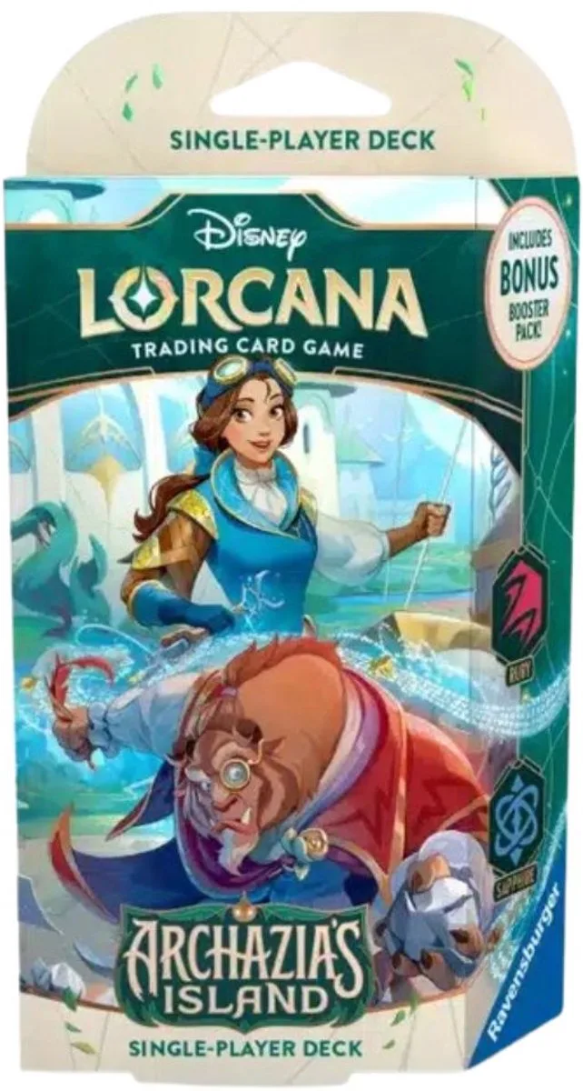 Disney Lorcana: Archazia's Island Belle & Beast Starter Deck de Ravensburger – boîte