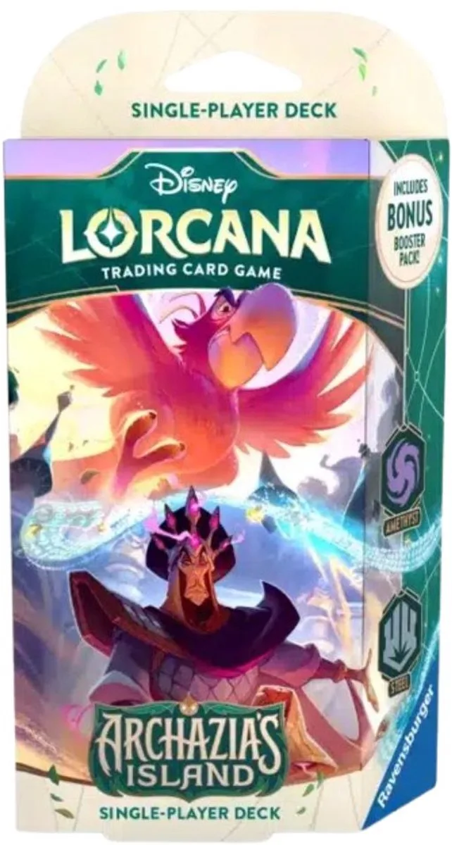 Disney Lorcana: Archazia's Island Iago & Jafar Starter Deck de Ravensburger – boîte