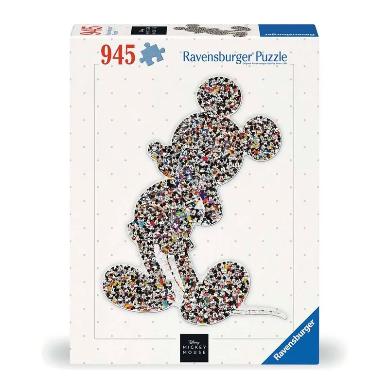 Disney Micky Mouse - Shaped Mickey - 940 stukjes de Ravensburger, édition Multicolore – boîte