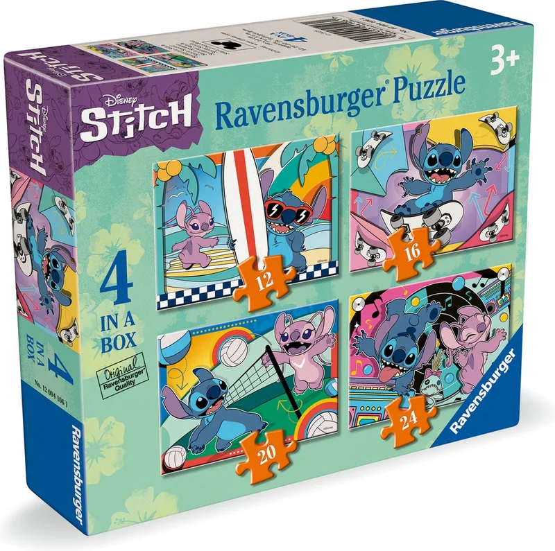 Disney Stitch - Legpuzzel - 12, 16, 20, 24 Stukjes from Ravensburger, Multicolour edition – box
