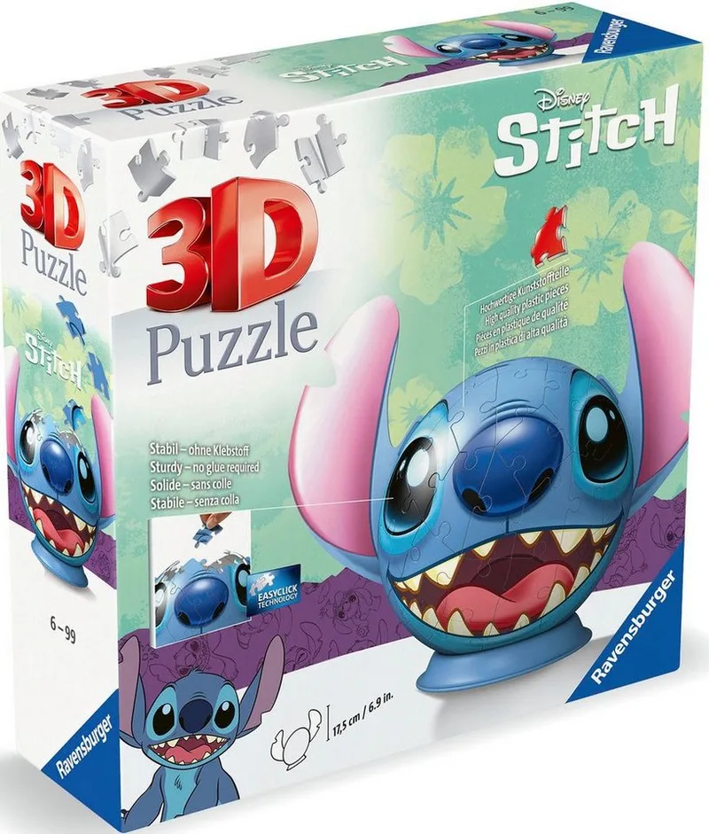 Stitch Öron 3d-pussel 72 Bitar von Ravensburger, Ausgabe Mehrfarbig – Schachtel 2 von 5