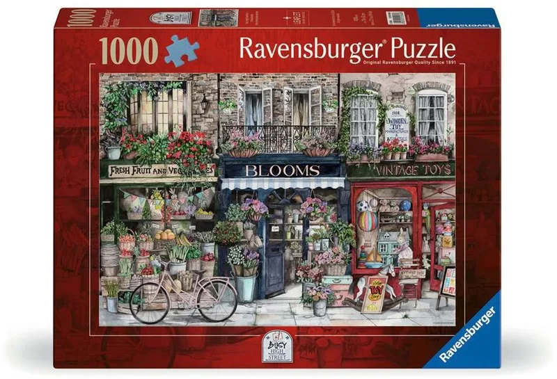 Drukke Winkelstraat - 1000 stukjes de Ravensburger, édition Multicolore – boîte