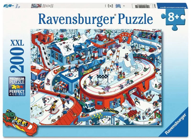 Drukte in het Winterdorp – Kinderpuzzel – 200 XXL Stukjes de Ravensburger, édition Multicolore – boîte