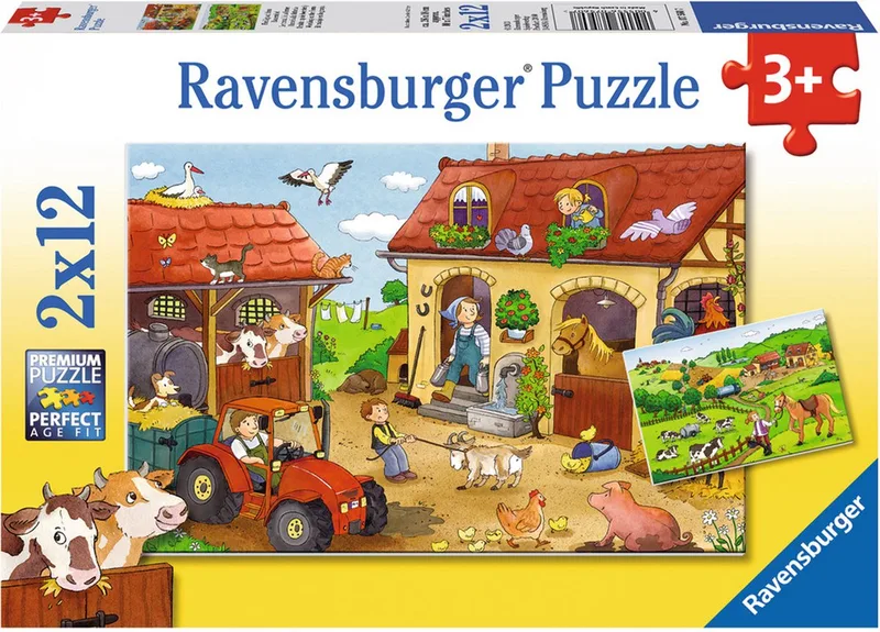 Drukte op de boerderij de Ravensburger – boîte