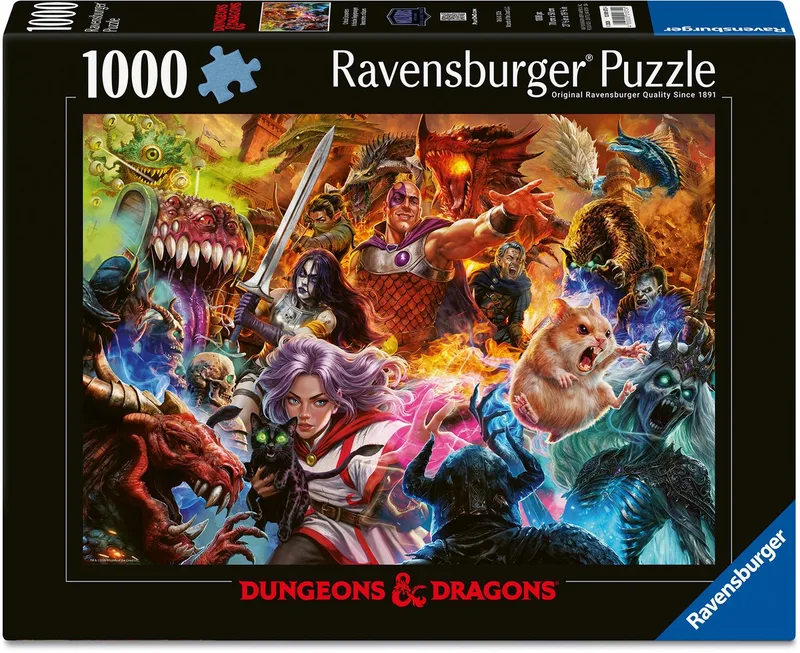 Dungeons & Dragons Critical Encounters legpuzzel - 1000 stukjes - volwassenen de Ravensburger – boîte
