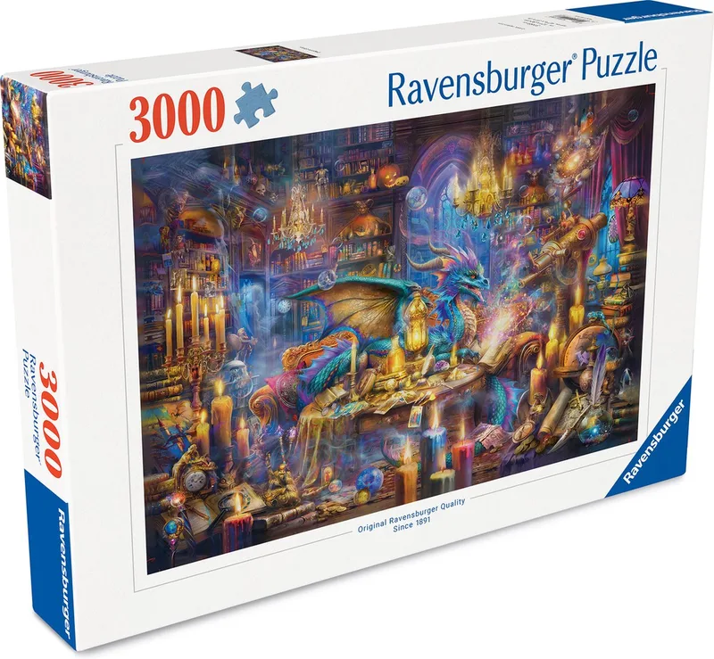 Enchanted Library - Legpuzzel - 3000 Stukjes van Ravensburger, editie Meerkleurig – doos 1 van 2