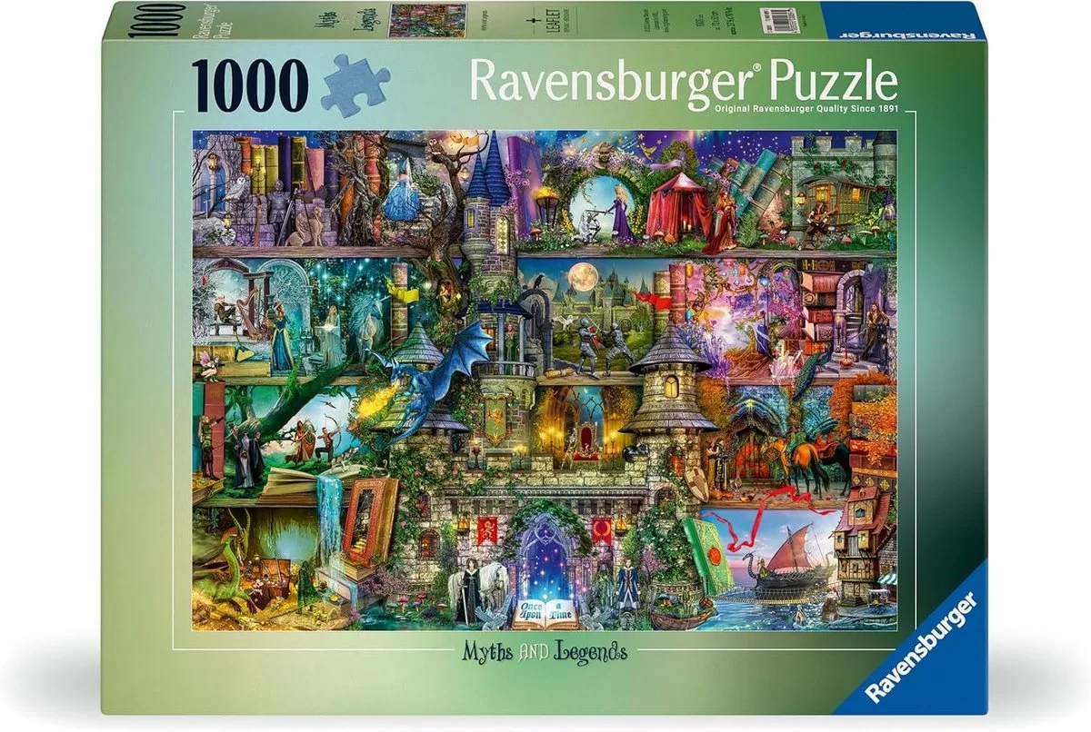 Puzzle Mythen und Legenden von Ravensburger, Ausgabe Mehrfarbig – Schachtel