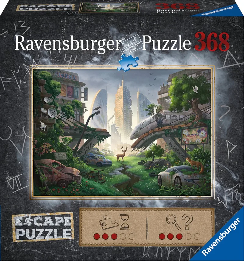 Escape puzzel Desolated City - 368 stukjes from Ravensburger, Multicolour edition – box