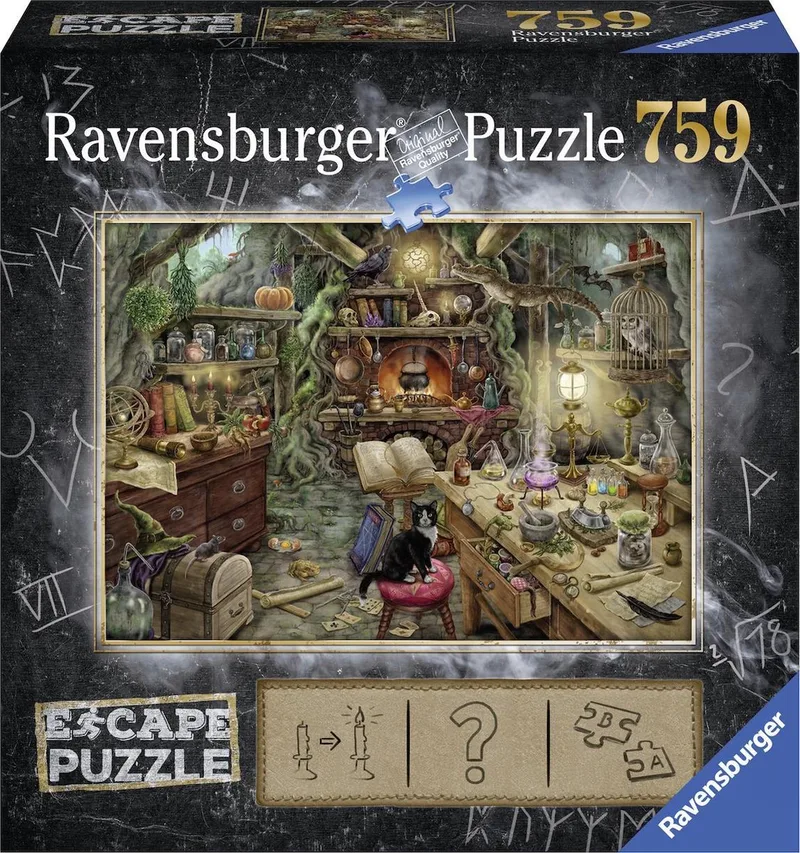Escape Puzzle 3 Kitchen of a Witch - 759 stukjes von Ravensburger, Ausgabe Mehrfarbig – Schachtel