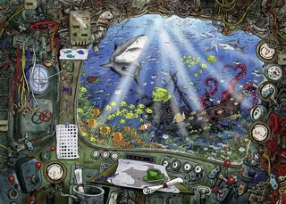 Escape Puzzle 4 Submarine - 759 stukjes de Ravensburger, édition Multicolore – boîte 2 sur 3