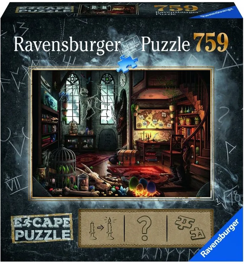 Escape Puzzle 5 Dragon - 759 stukjes van Ravensburger, editie Meerkleurig – doos