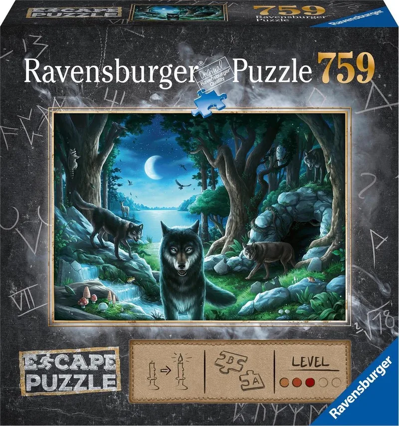 Escape Puzzle 7 Curse of the Wolves - 759 stukjes van Ravensburger, editie Meerkleurig – doos