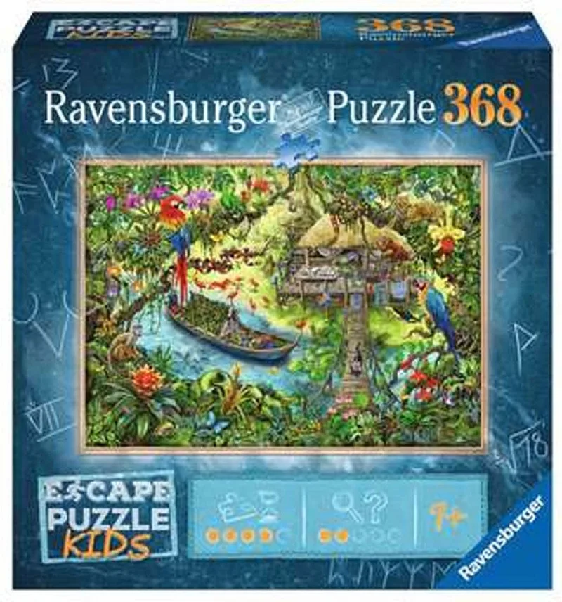 Escape Puzzle Kids Jungle - 368 stukjes van Ravensburger, editie Meerkleurig – doos