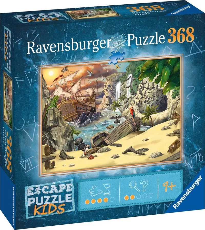 Escape Puzzle Kids Pirates - 368 stukjes van Ravensburger, editie Meerkleurig – doos
