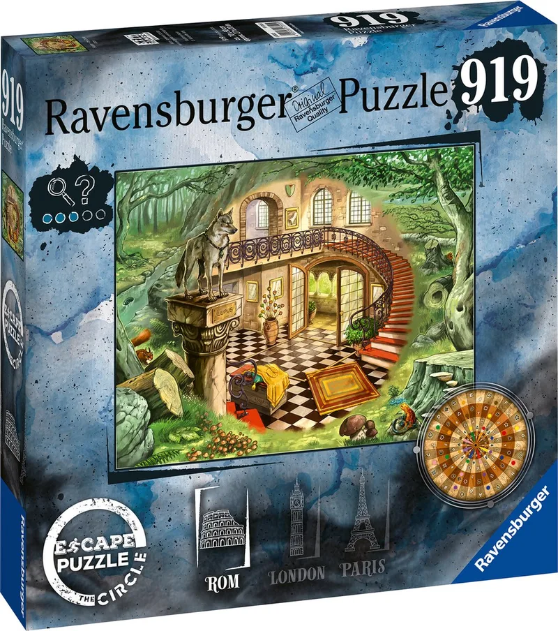Escape the Circle puzzel Rome - Legpuzzel - 920 stukjes van Ravensburger, editie Meerkleurig – doos