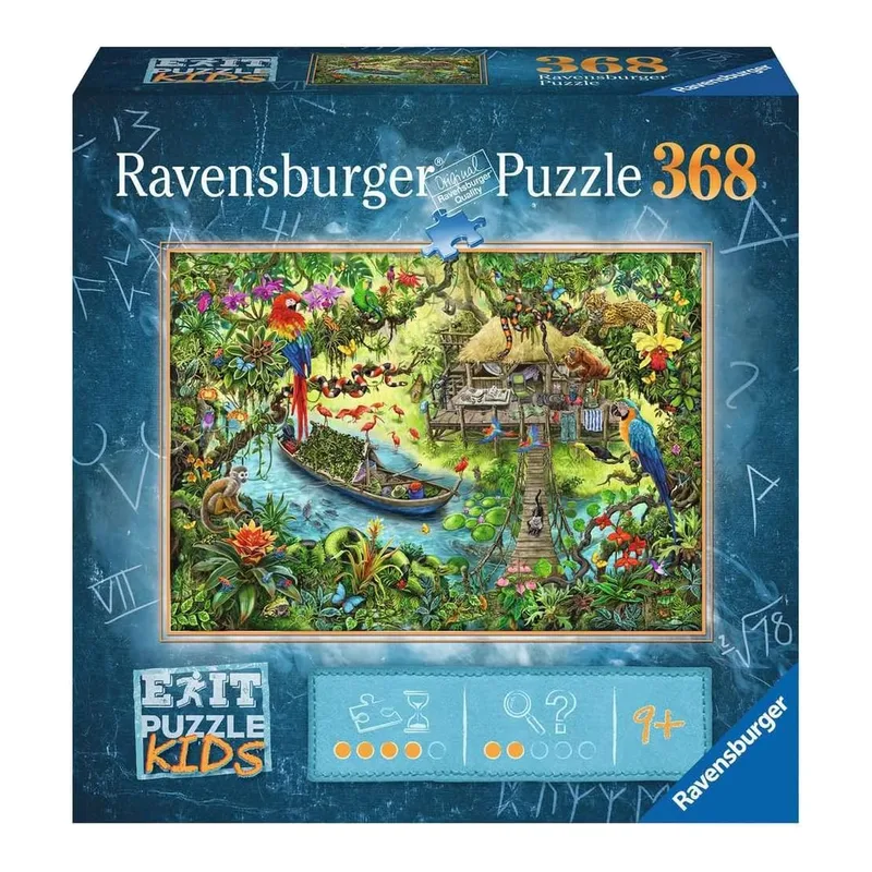 EXIT Puzzle Kids - 12924 Die Dschungelexpedition - 368 Teile Puzzle für Kinder ab 9 Jahren, Kinderpuzzle from Ravensburger – box