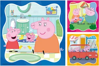 Familie Eerst! – Kinderpuzzel – 3 x 49 Stukjes von Ravensburger, Ausgabe Mehrfarbig – Schachtel 2 von 5