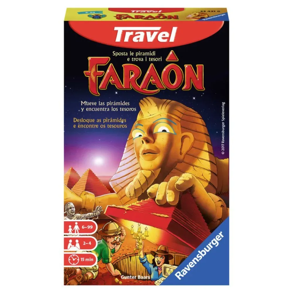 Farao Rejser//brætspil Portugisisk Spansk Italiensk fra Ravensburger – æske
