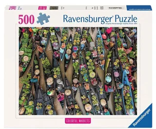 Floating Market, Indonesia (500) van Ravensburger – doos 1 van 2