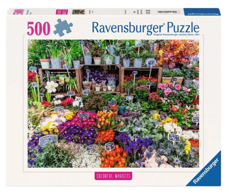 Flower Market, France (500) de Ravensburger – boîte 1 sur 3