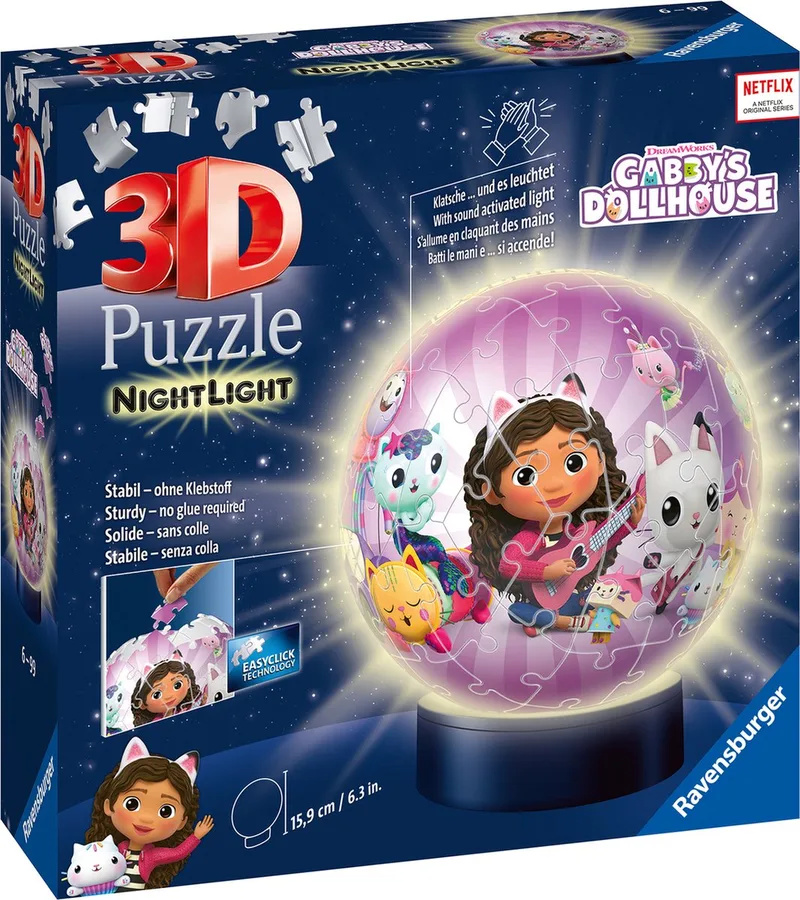 Gabby's Dollhouse - 3D Puzzel de Ravensburger, édition Multicolore – boîte