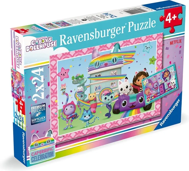 Gabby's Dollhouse: Klaar voor een feestje! (2x 24) from Ravensburger – box 1 of 4